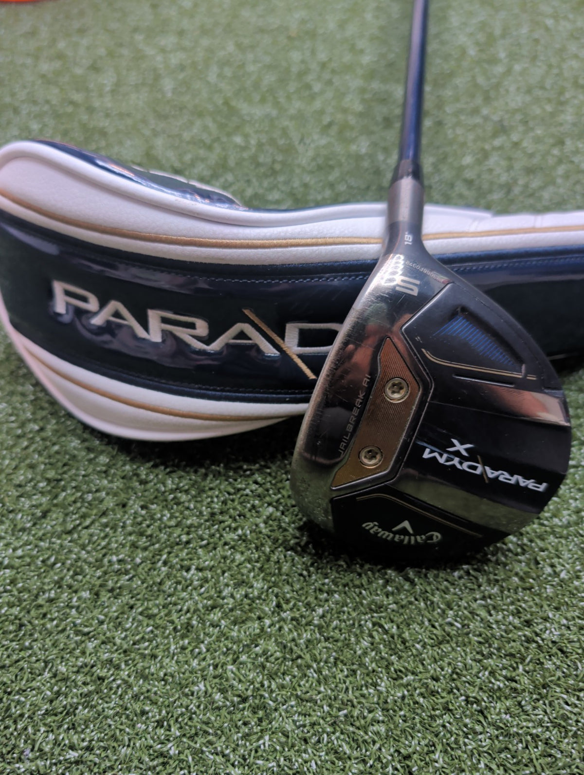 Callaway Paradym X 5 Wood 18°. 50g Regular Flex. Right Handed. With HC
