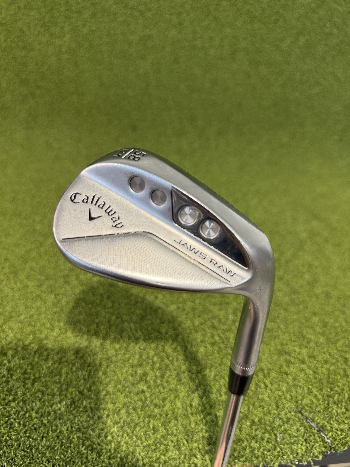 Callaway Jaws Raw 58° Lob Wedge X Grind 12 Bounce Right-Handed Steel Shaft Wedge