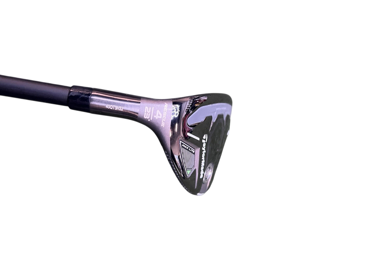 Taylormade Qi35 Max Lite Rescue 4 Hybrid With Vanquish 5 Regular Flex Shaft LH