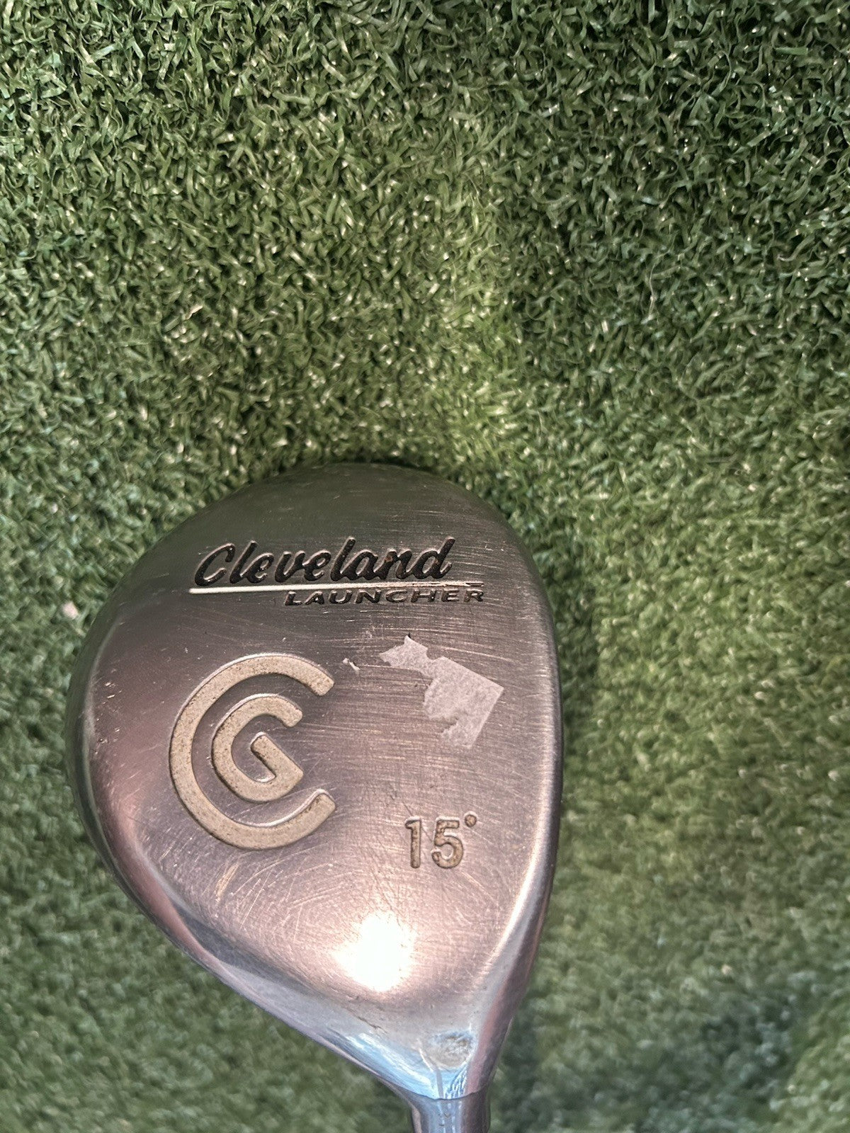 Used RH Mens Cleveland Launcher 15* 3 Wood Titanium Xtra Stiff Dynamic Gold