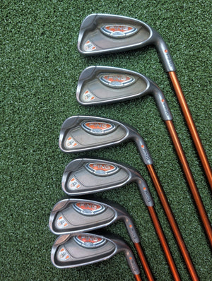Ping G10 5-PW Orange Dot. Graphite Shafts Regular Flex Right-handed