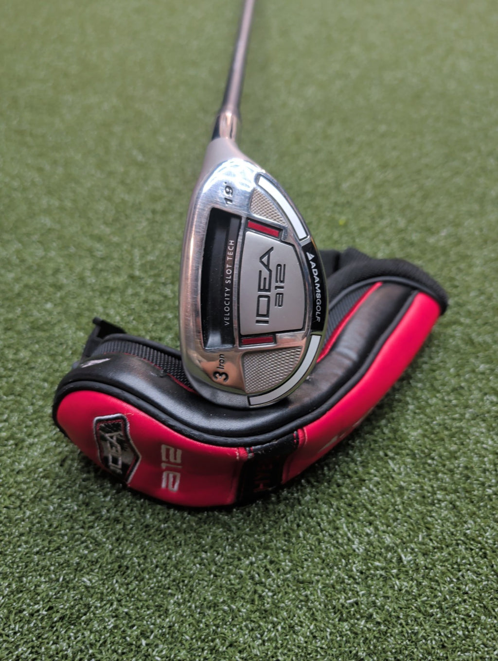 Adams Idea a 12. 3 Iron Hybrid 19°. Stiff Flex