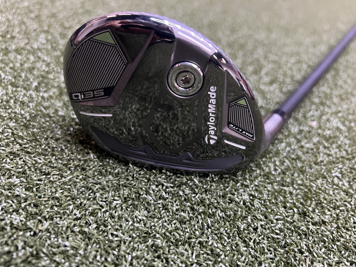Taylormade Qi35 Max Lite Rescue 4 Hybrid With Vanquish 5 Regular Flex Shaft LH