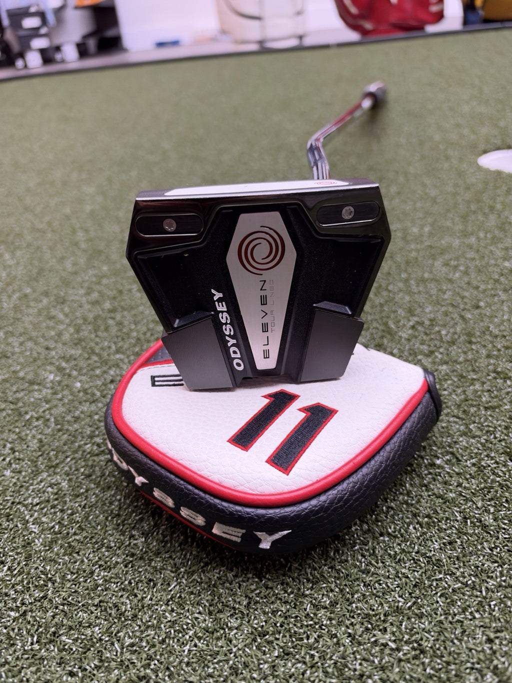 Odyssey Eleven Tour Lined Double Bend 35” Putter W HC