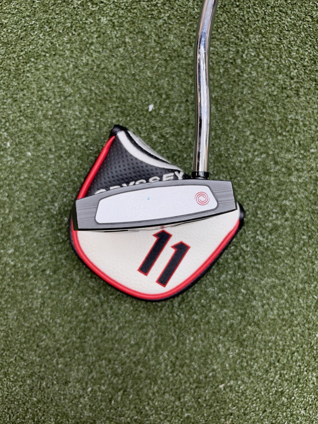Odyssey Eleven Tour Lined Double Bend 35” Putter W HC