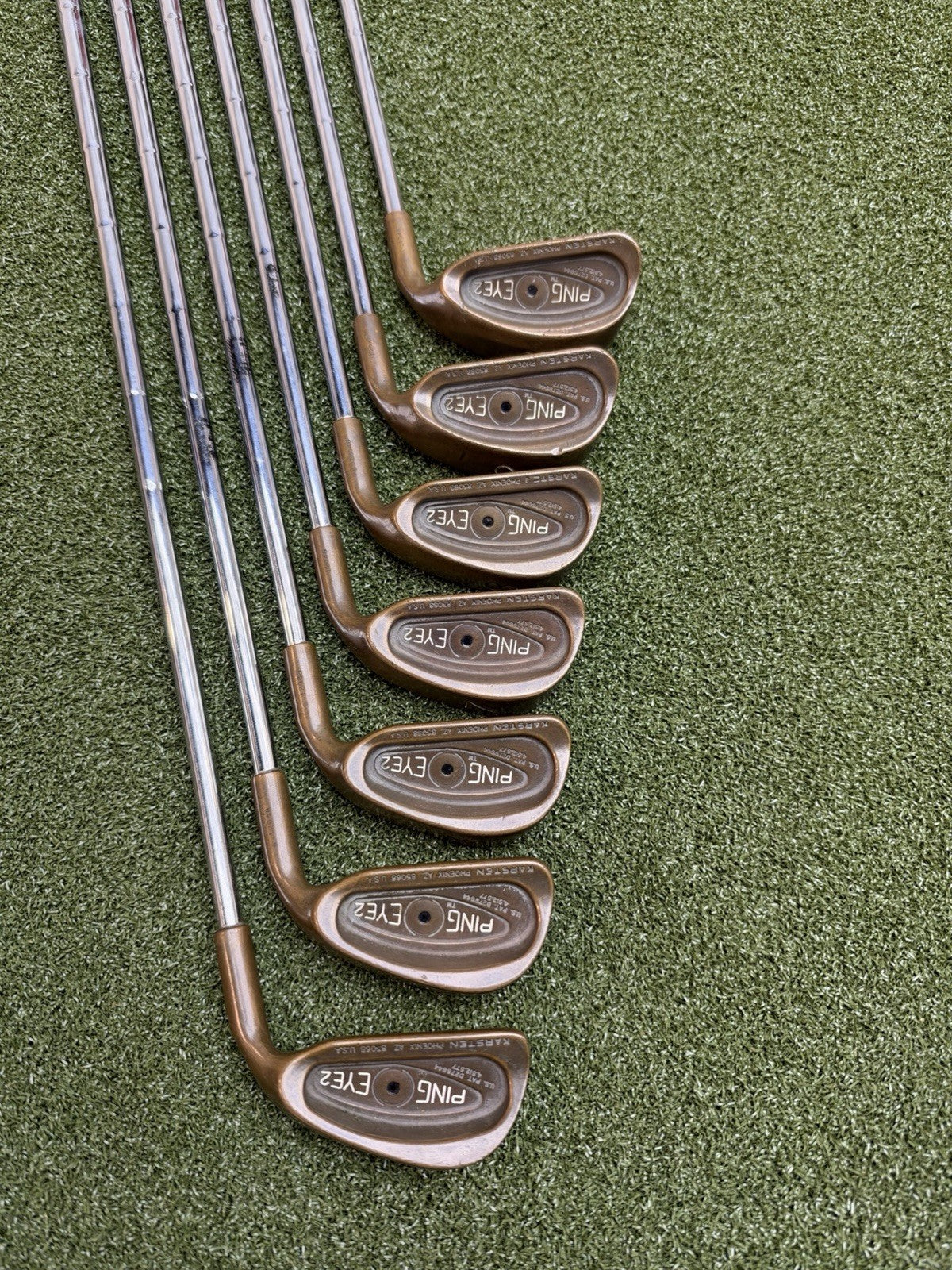 Ping Eye 2 Beryllium Copper Black Dot Iron Set (4-P) With Dynamic Gold X100U
