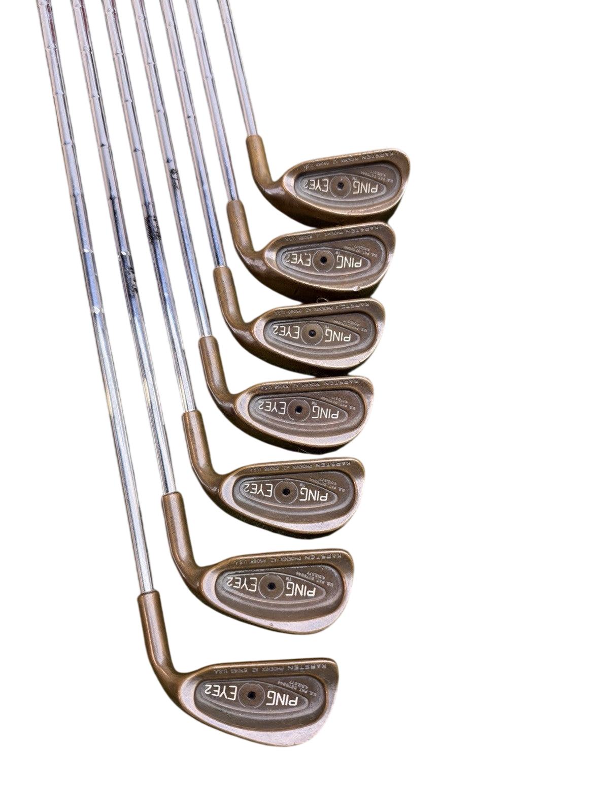 Ping Eye 2 Beryllium Copper Black Dot Iron Set (4-P) With Dynamic Gold X100U