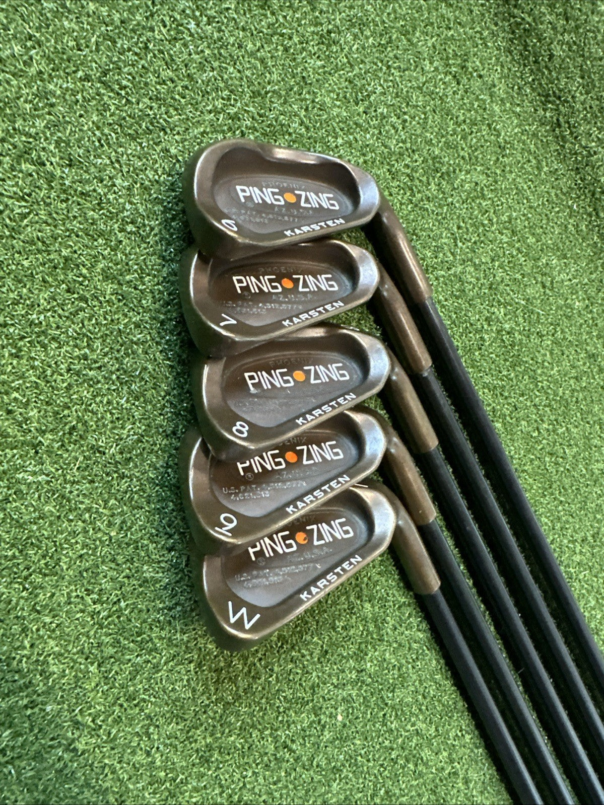 PING Zing Iron Set Beryllium Copper 6-W RH Orange Dot Regular Flex Graphite Becu