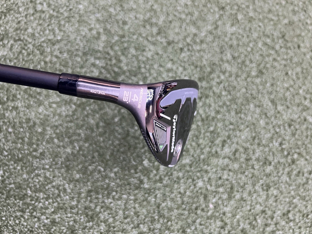 Taylormade Qi35 Max Lite Rescue 4 Hybrid With Vanquish 5 R2 Regular Flex Shaft L