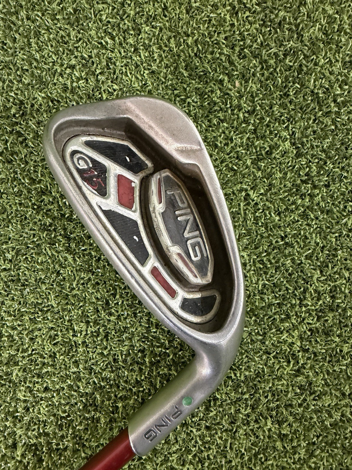 Used Right Handed Ping G15 9 Iron Green Dot Regular Flex Graphite Golf Club