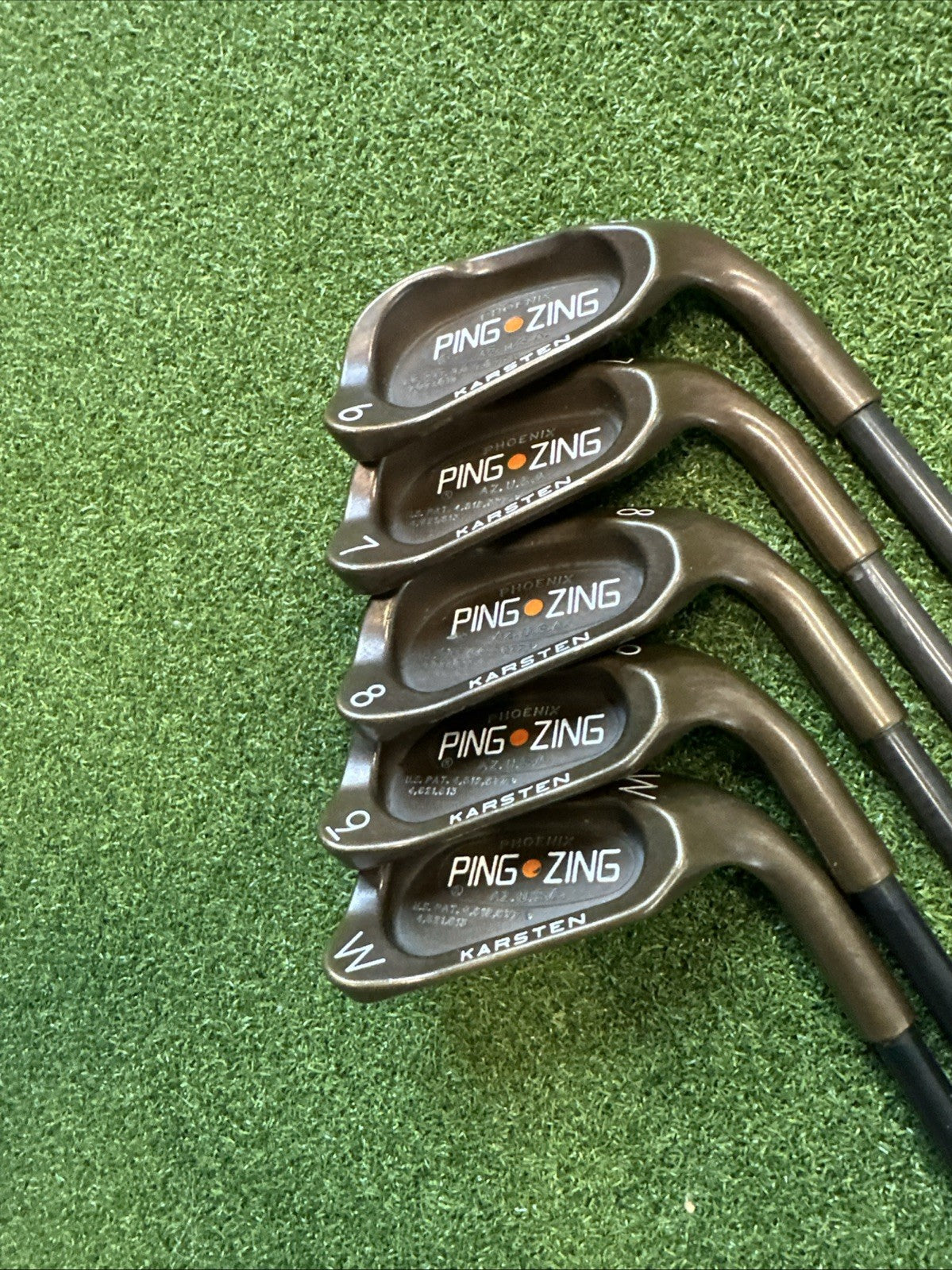 PING Zing Iron Set Beryllium Copper 6-W RH Orange Dot Regular Flex Graphite Becu