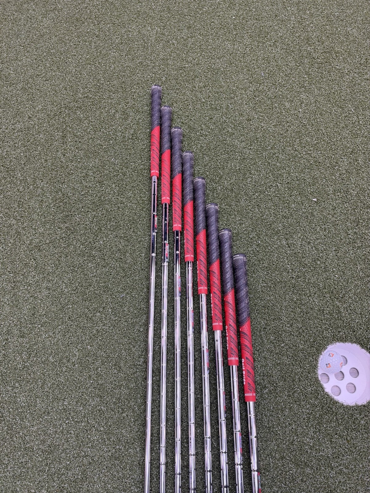 Ping G25 Green Dot Irons (4-G) With Stiff Shafts And MCC Grips