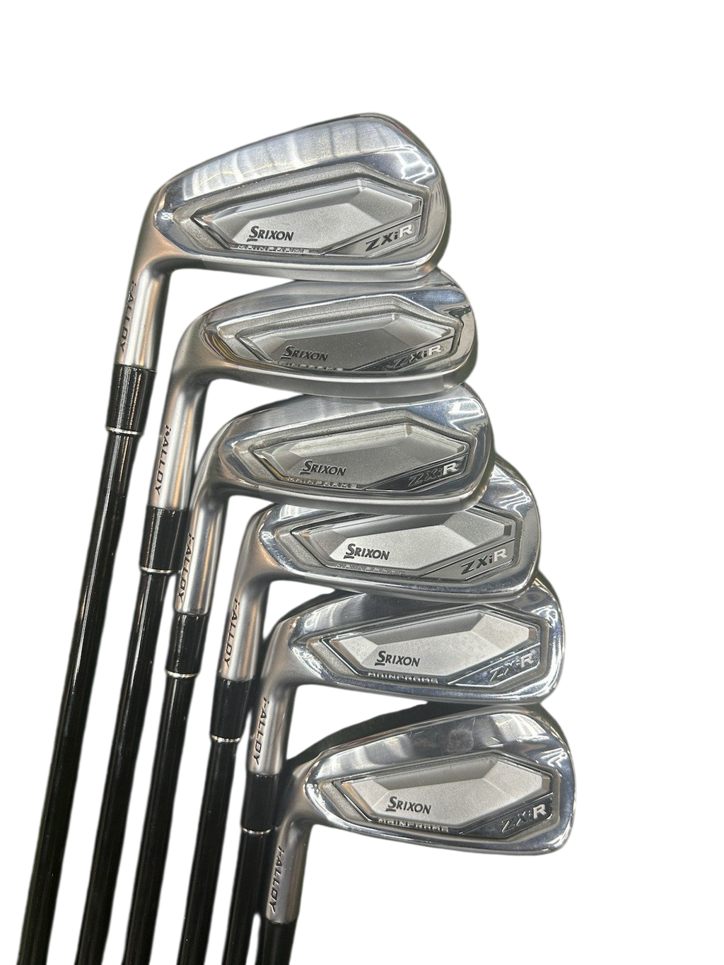 Left Handed Srixon ZXiR 6-PW,AW Iron Set - Mitsubishi Chemical 105 Stiff Shafts
