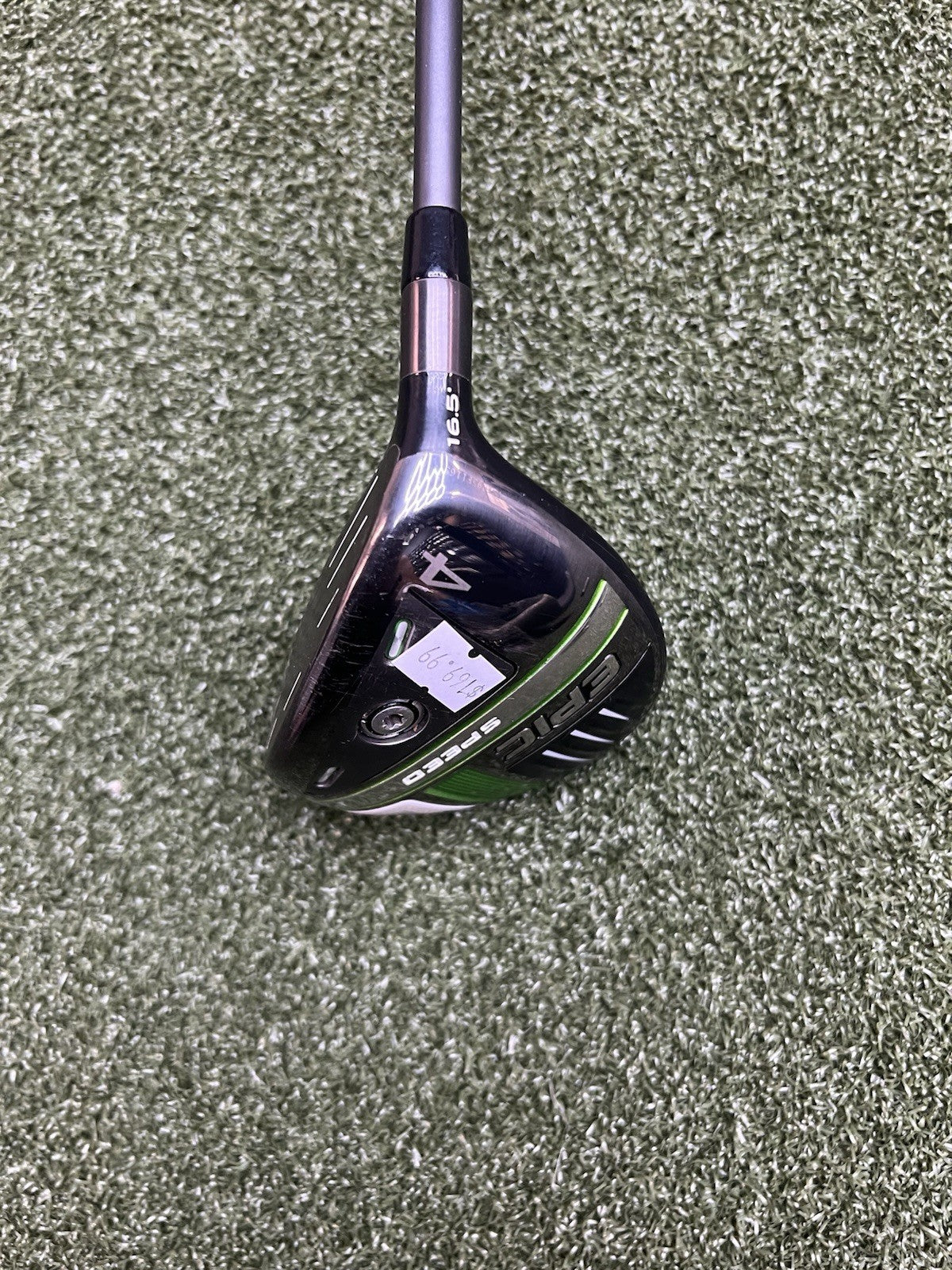Callaway Epic Speed 4 Wood 16.5 Degree With Hzrdus Smoke Green Regular Flex Shad