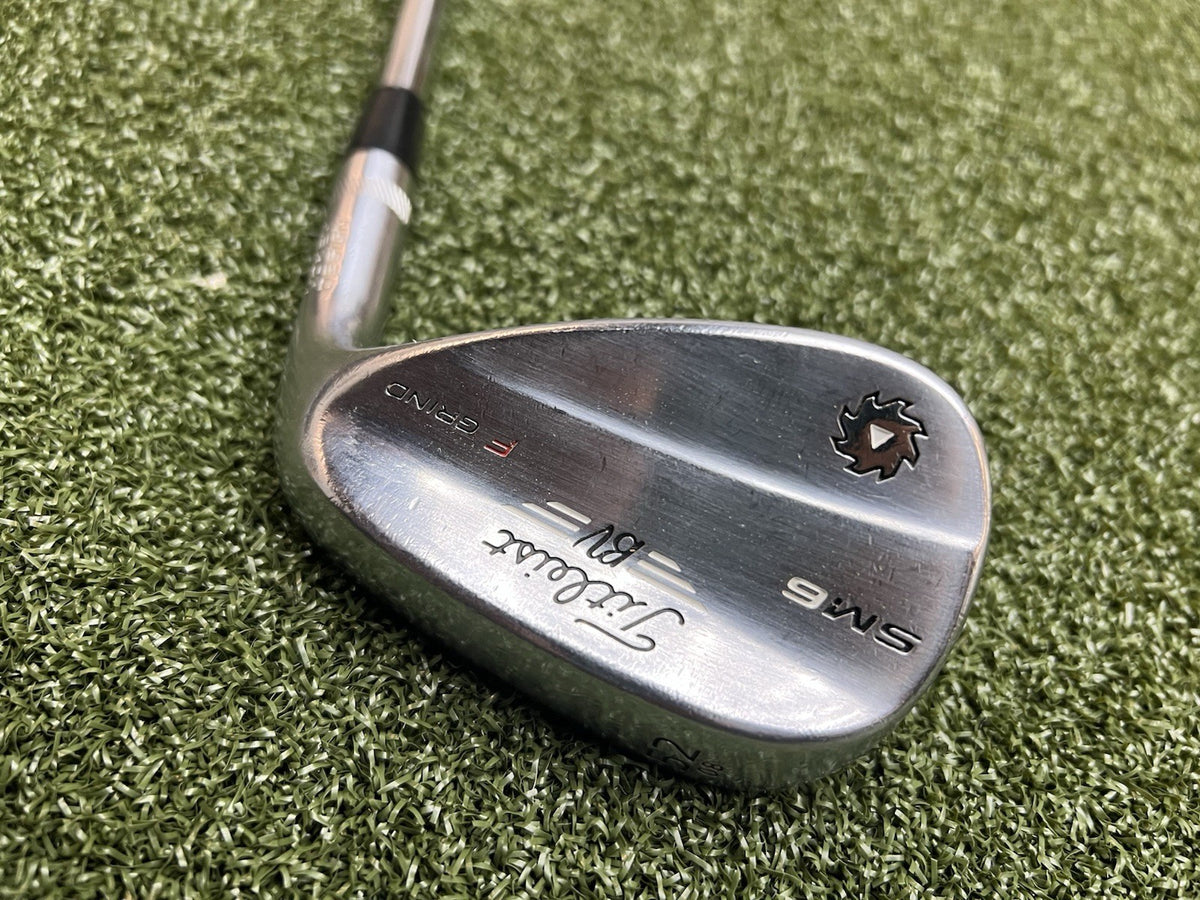Titleist Vokey SM6 52 Degree F Grind With Stock Wedge Flex Shaft 