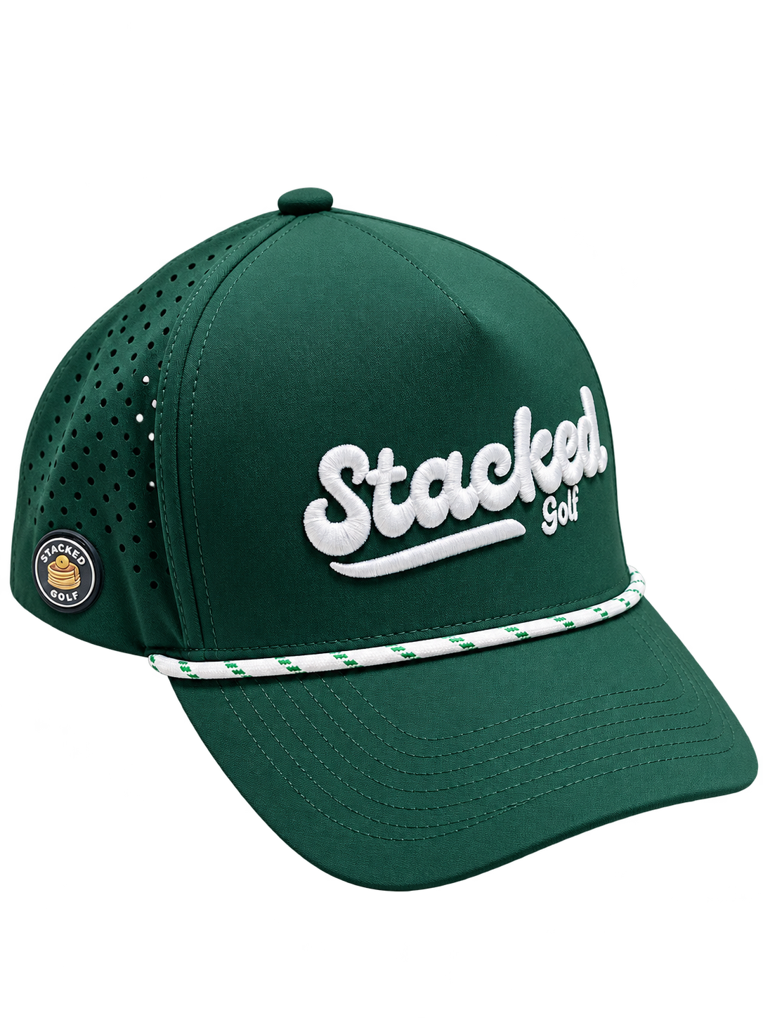 Stacked Golf Forest Green Rope Hat w/ Magnetic Ball Marker