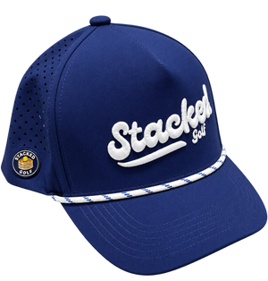 Stacked Golf Navy Blue Rope Hat w/ Magnetic Ball Marker
