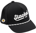 Stacked Golf Black Rope Hat w/ Magnetic Ball Marker